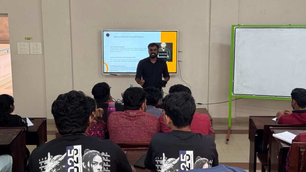 Had an amazing session on cybersecurity at St. Thomas College, Kattaikonam